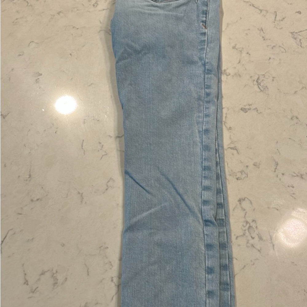 Good American Blue Straight Leg Jeans